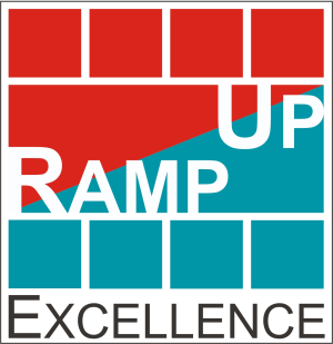 Projektlogo Ramp-Up Excellence^ES - Ein skalierbares Anlaufmanagementprozessmodell für Elektronik Zulieferer